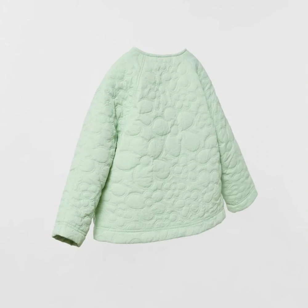 Zara kids mint green quilt stitched jacket NWT - Picture 2 of 3
